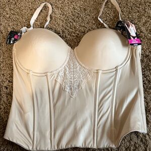 Maidenform Beige Lace Bustier Bra